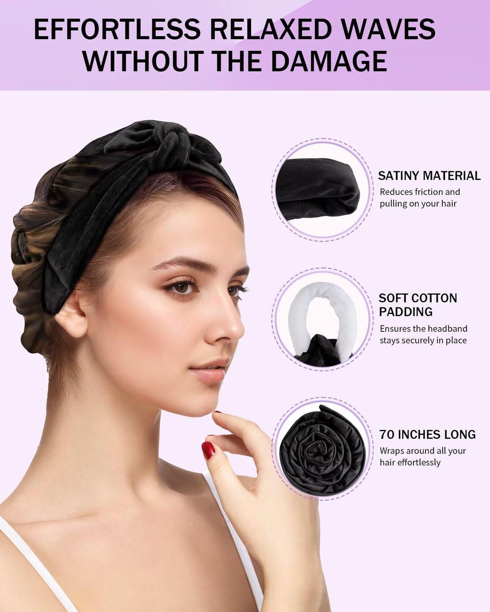 Posicurly gorro seda dormir protege el cabello durante la noche