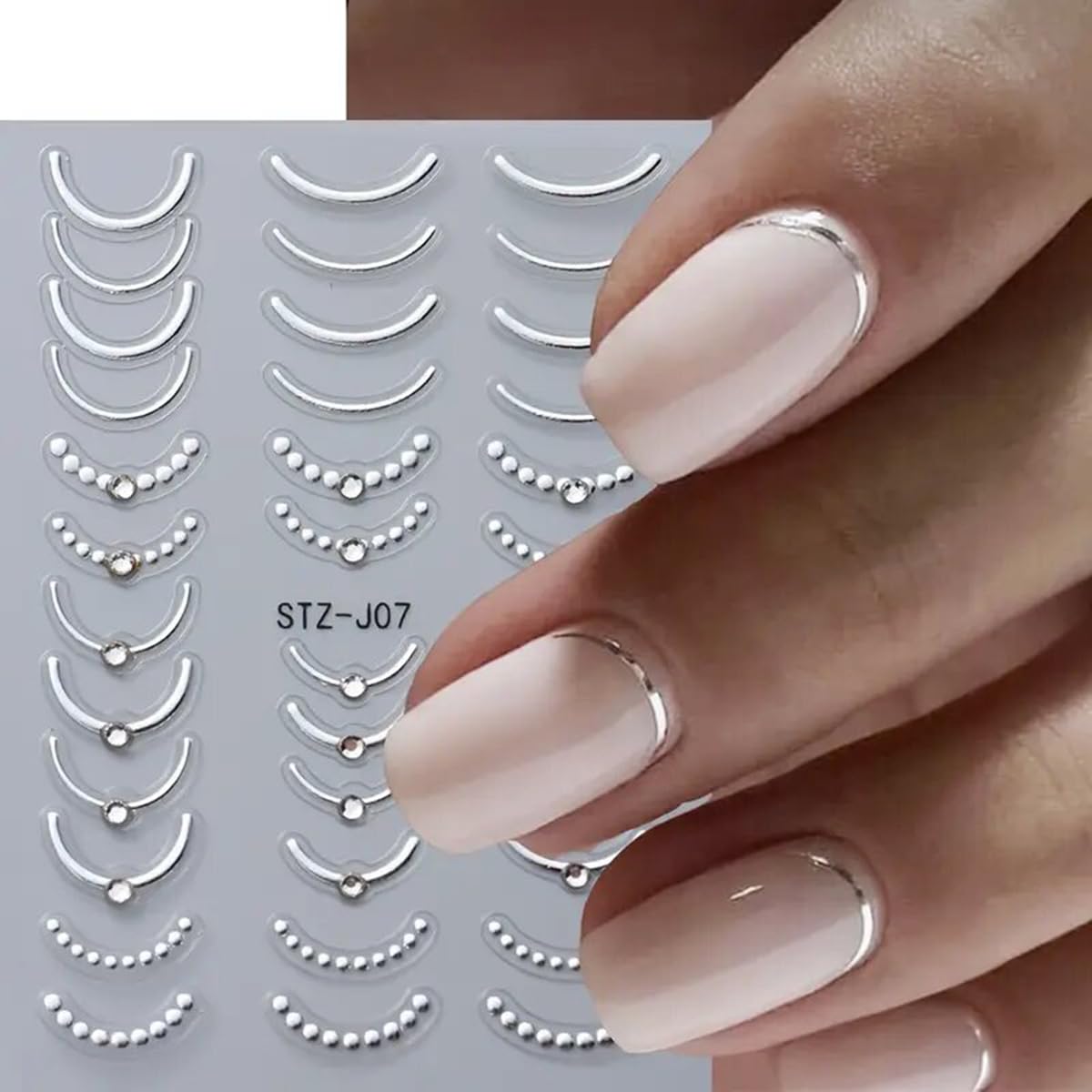 PowPop bandas plateadas en ola: efecto moderno y brillo sutil.