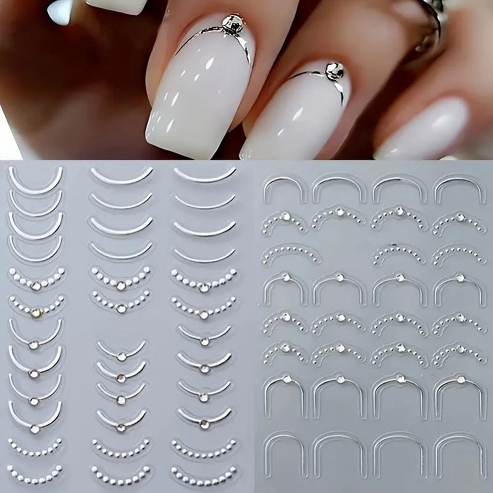PowPop líneas francesas 3D: añade profundidad elegante a tus uñas.