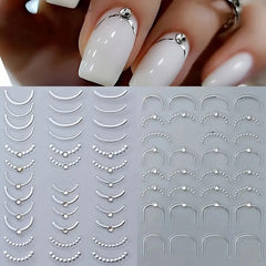 PowPop líneas francesas 3D: añade profundidad elegante a tus uñas.