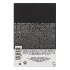 Prada Luna Rossa Carbon, envase con etiqueta visible, aroma duradero para todo el día.