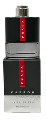 Detalle de empaque Prada Luna Rossa Carbon mini para pruebas.