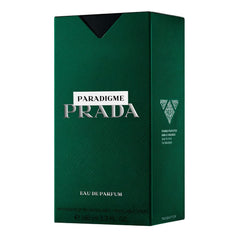 Prada Paradigme: botella vista lateral, presencia moderna y sofisticada.