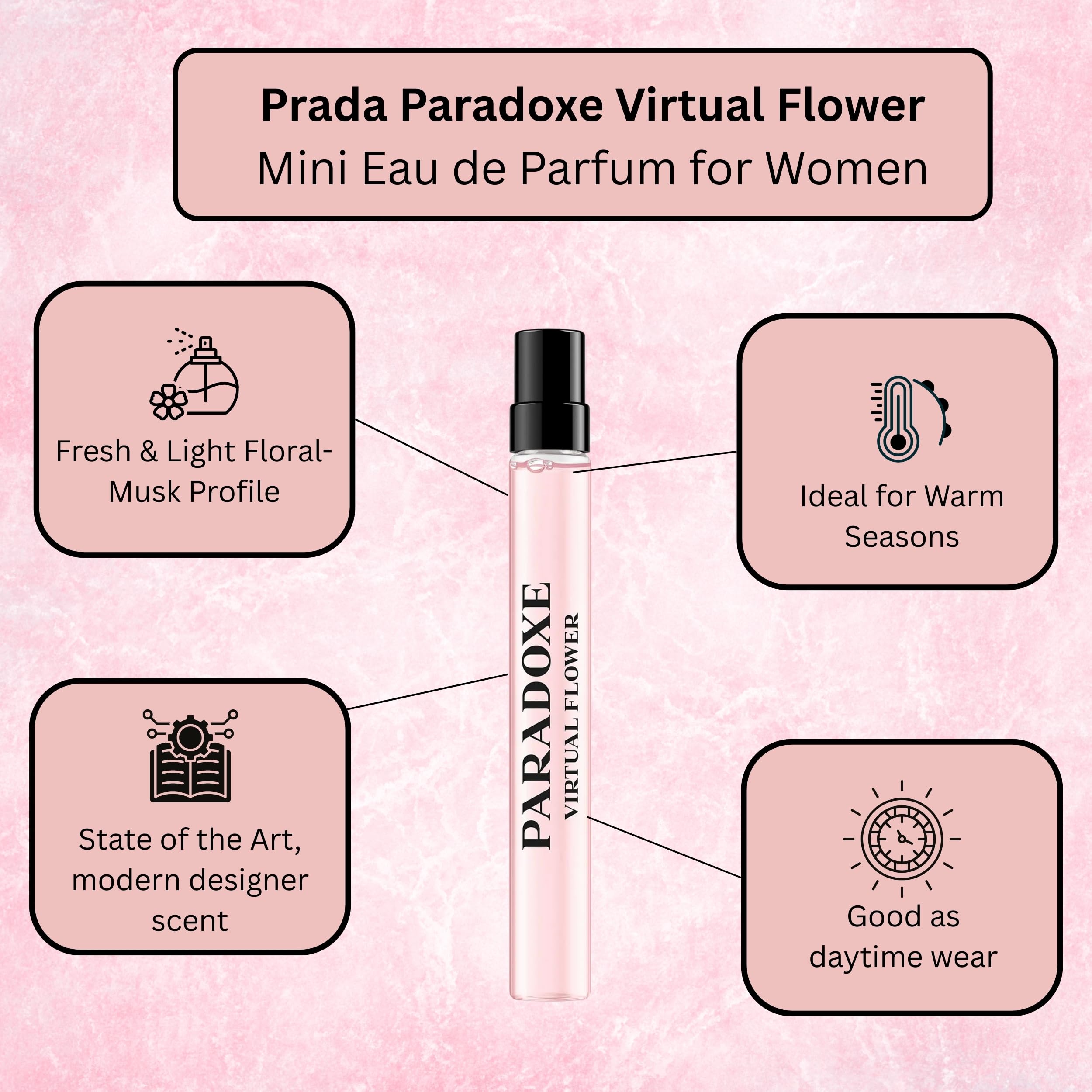 Prada Paradoxe, embalaje portátil, perfecto para retoques de aroma durante el día.