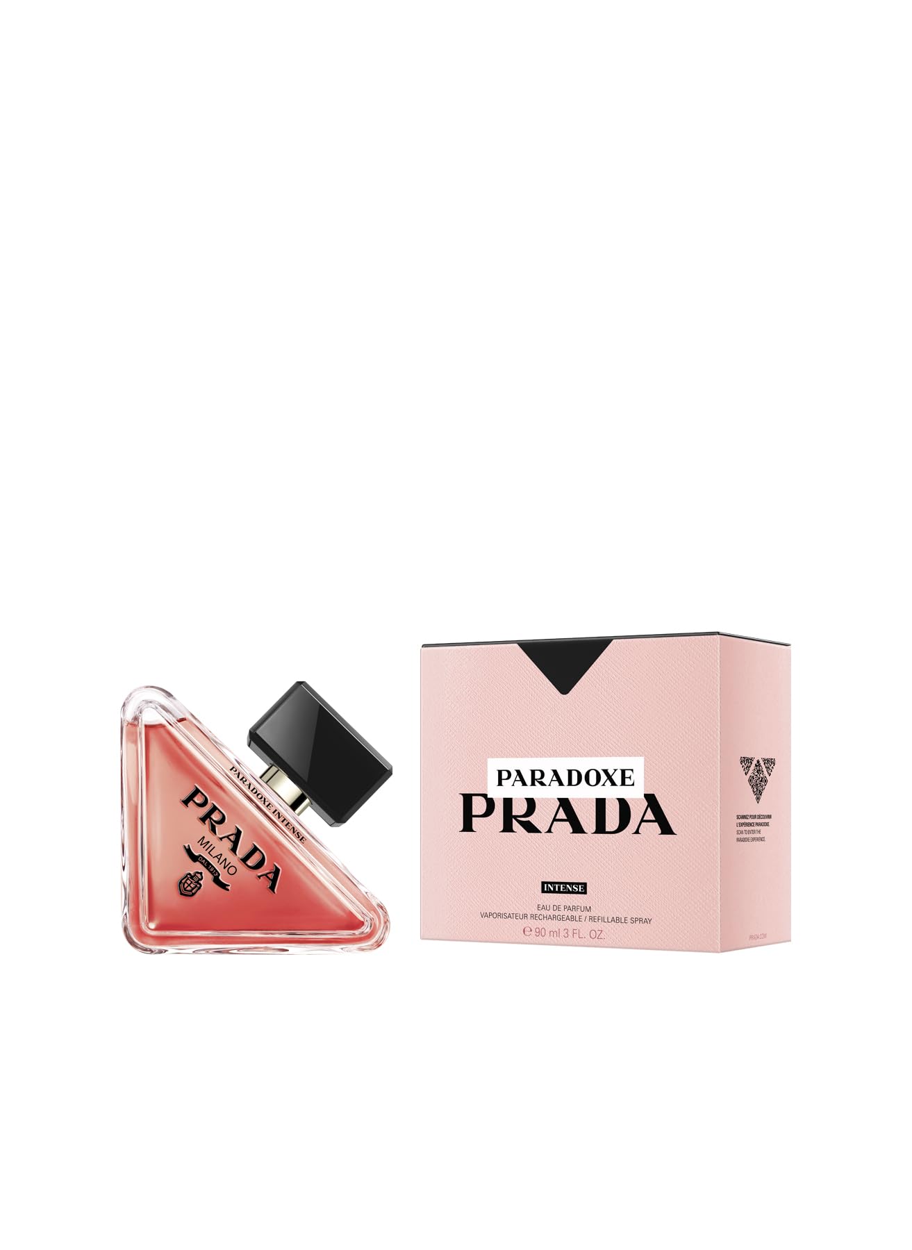 Prada Paradoxe Intense, enfoque envase-recargable para una experiencia sostenible.