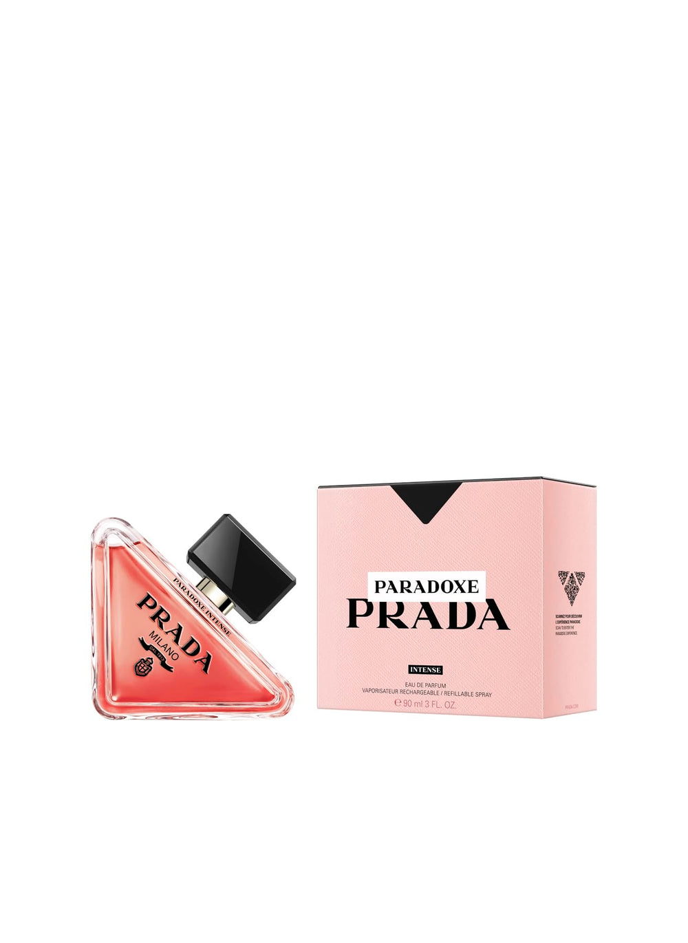 Prada Paradoxe Intense, enfoque envase-recargable para una experiencia sostenible.
