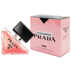 Prada Paradoxe Intense: frasco frontal, aroma floral ambarado para uso diario.