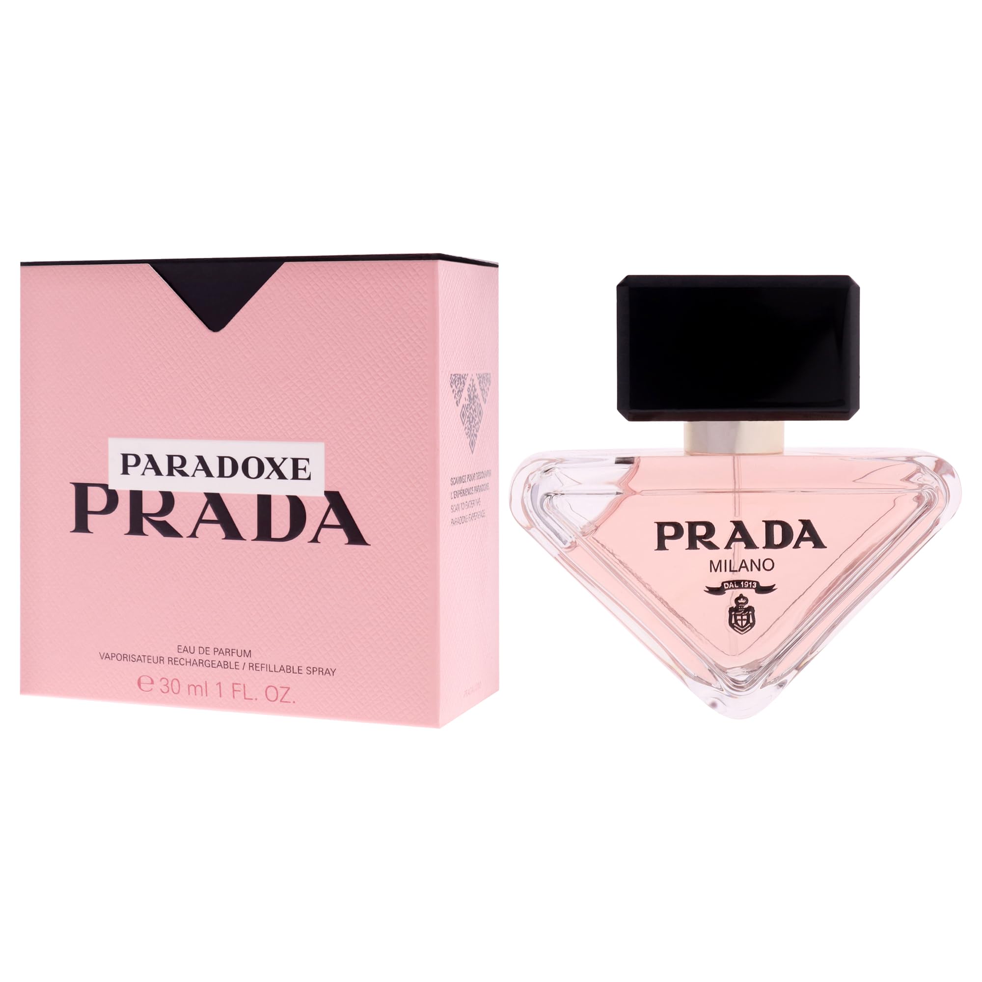 Spray en mano con Prada Paradoxe, experiencia rápida y envolvente para cualquier ocasión.