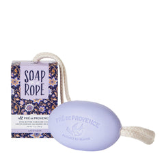 Jabón en cuerda Pre de Provence lavanda de 200 g, ideal para ducha práctica.