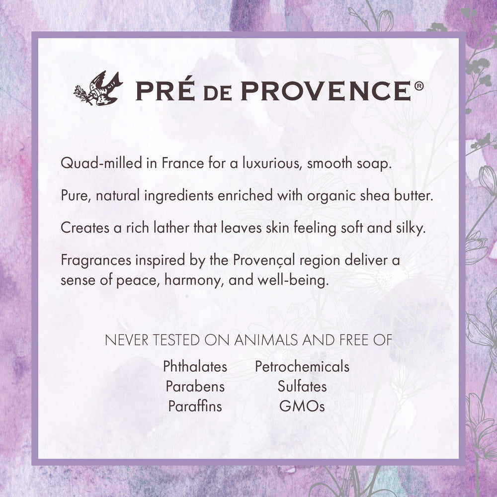 Pre de Provence long-lasting bar ideal for guest bathrooms
