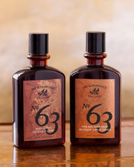 Pre de Provence No.63 men's lotion bottle side angle highlighting ergonomic cap