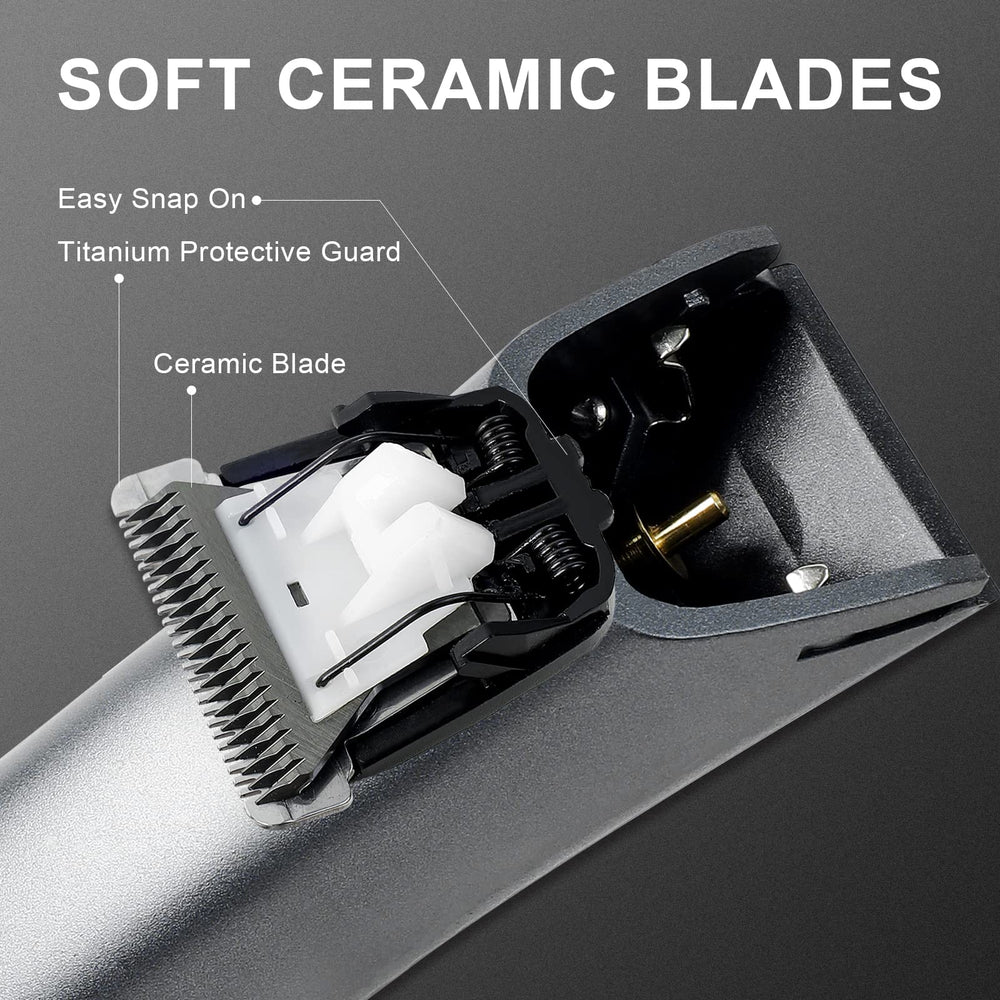 Predyee Manscape Trimmer cabezal cerámico desmontable para zonas sensibles.