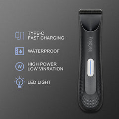 Predyee Manscape Trimmer con iluminación LED para detalles precisos.