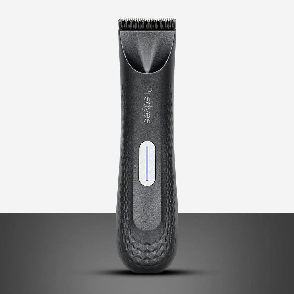 Predyee Manscape Trimmer en la ducha IPX7 para un cuidado cómodo.