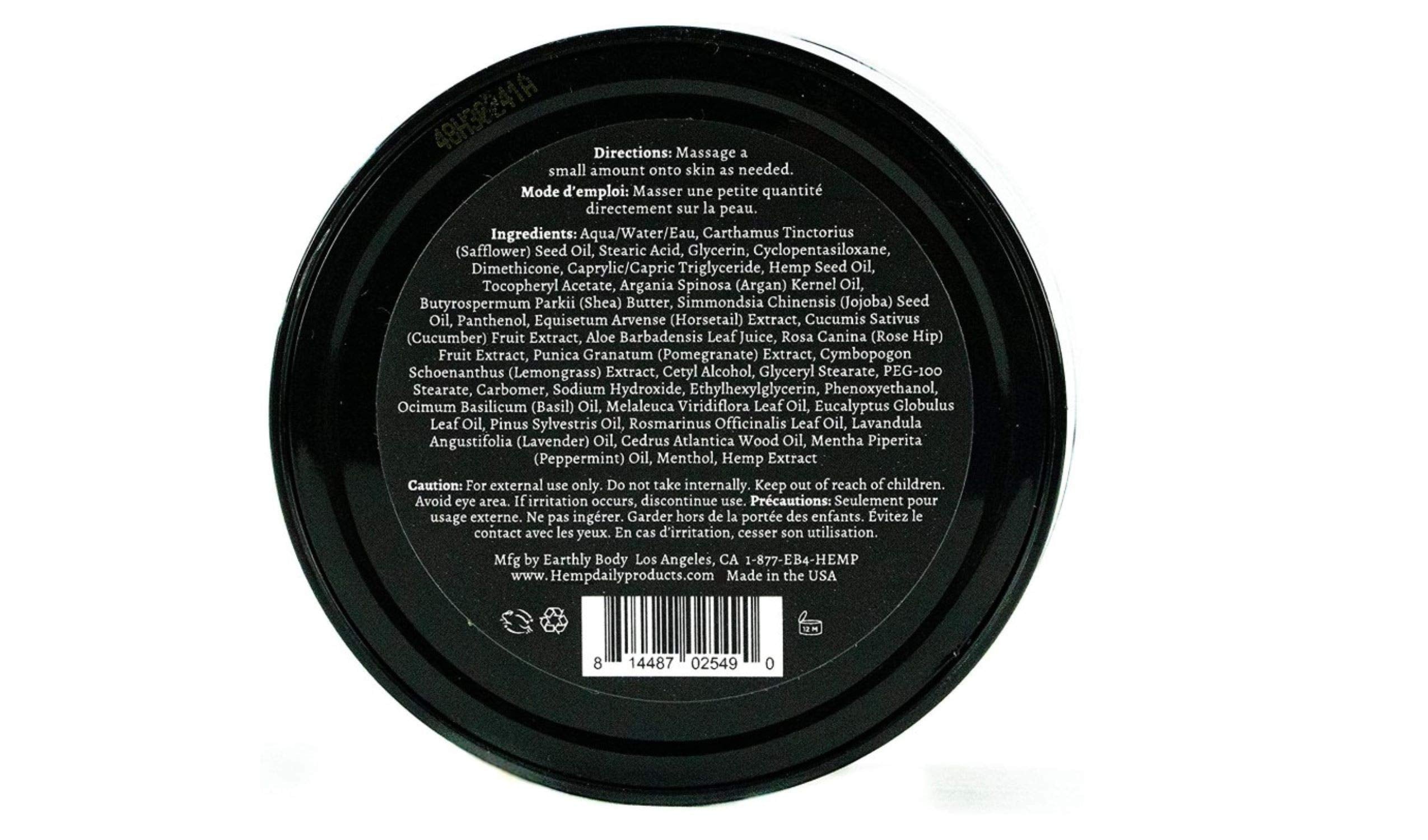 Premium Hemp Extract Daily Intensive Cream massage focus shows soothing relief and soft skin.