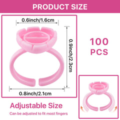 Anillos Pretty memory para recoger adhesivo con facilidad.