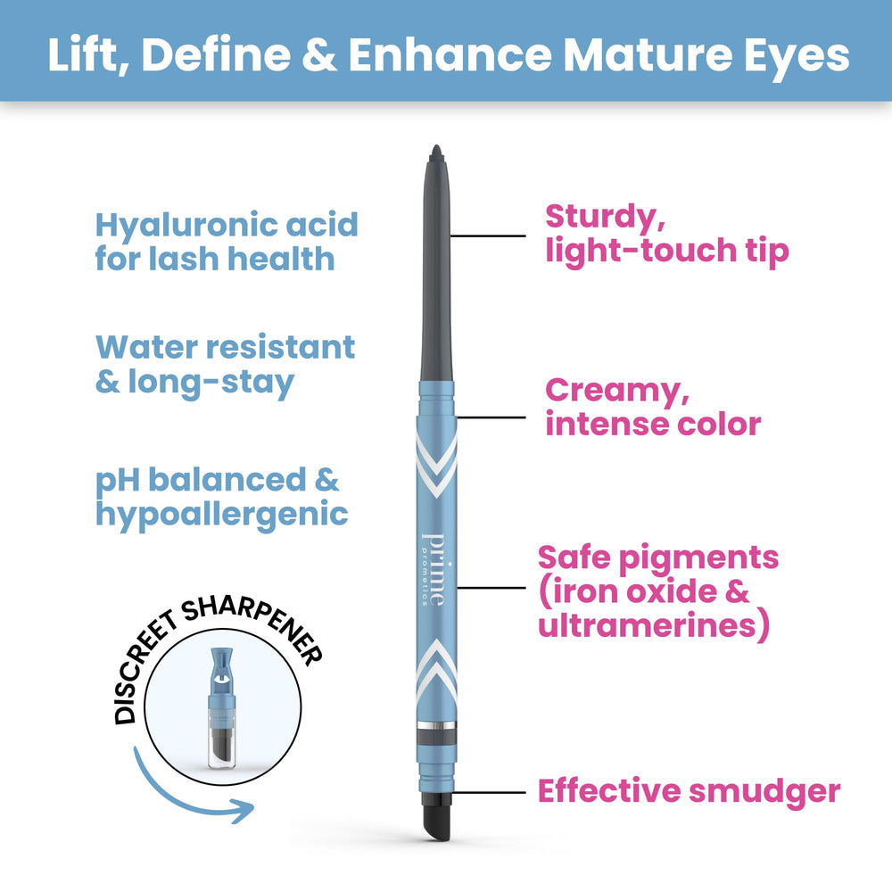 Prime Prometics PrimeEyes Glide sacapuntas discreto para afilar con precisión.