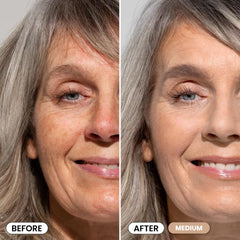 PrimePrometics PrimeSkin CC+ al aplicar con dedos: mezcla suave y cobertura natural.