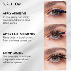 Pro Lash ProWear remover incluido para retirada suave.