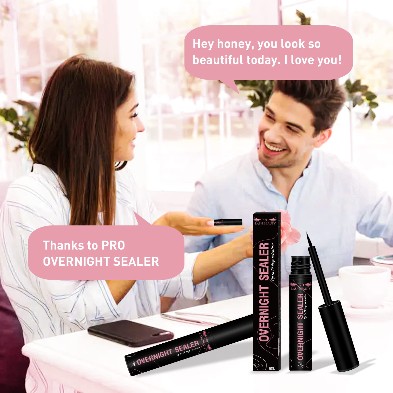 PRO LASHBEAUTY fijación de racimos de pestañas para un look diario
