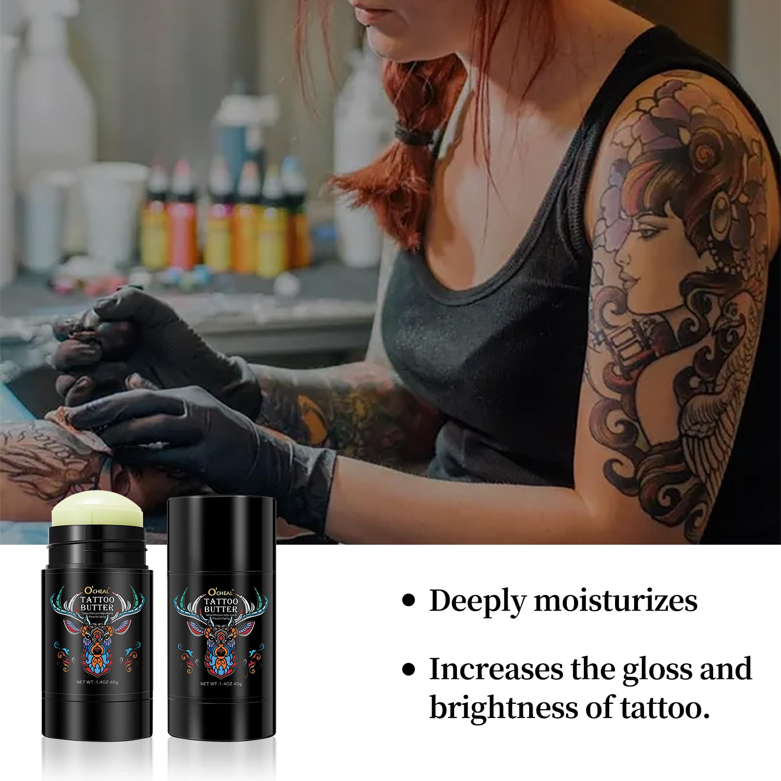 Proamate manteca de cuidado para tatuajes; absorción rápida