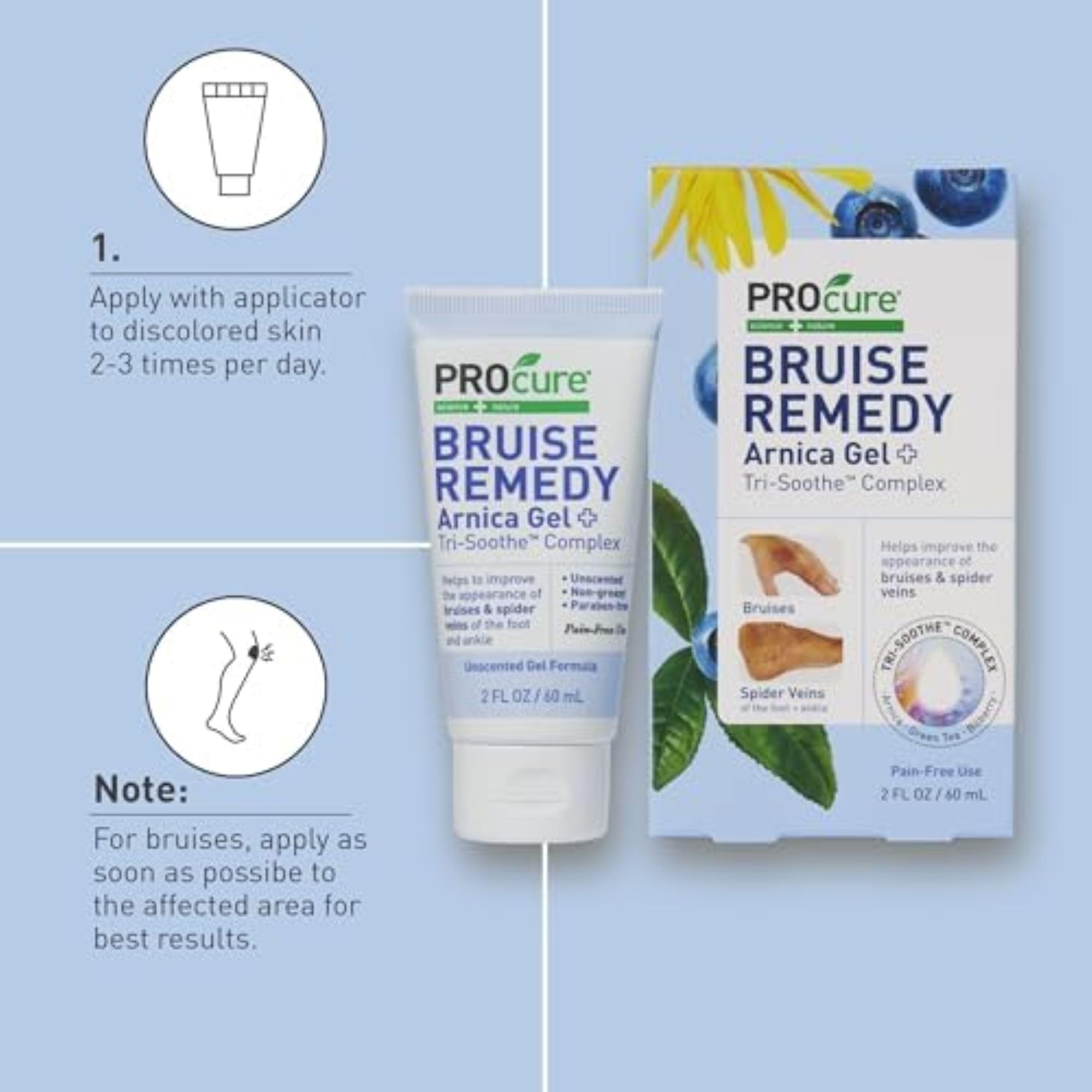 PROcure Arnica MSM Gel con Tri-Soothe para piel calmada