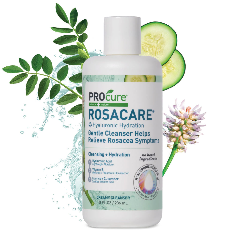 PROcure Rosacare Cleanser bottle for gentle cleansing of rosacea-prone skin.