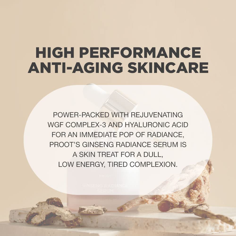 PROOT Ginseng Serum, ácido hialurónico, mantiene la humedad.