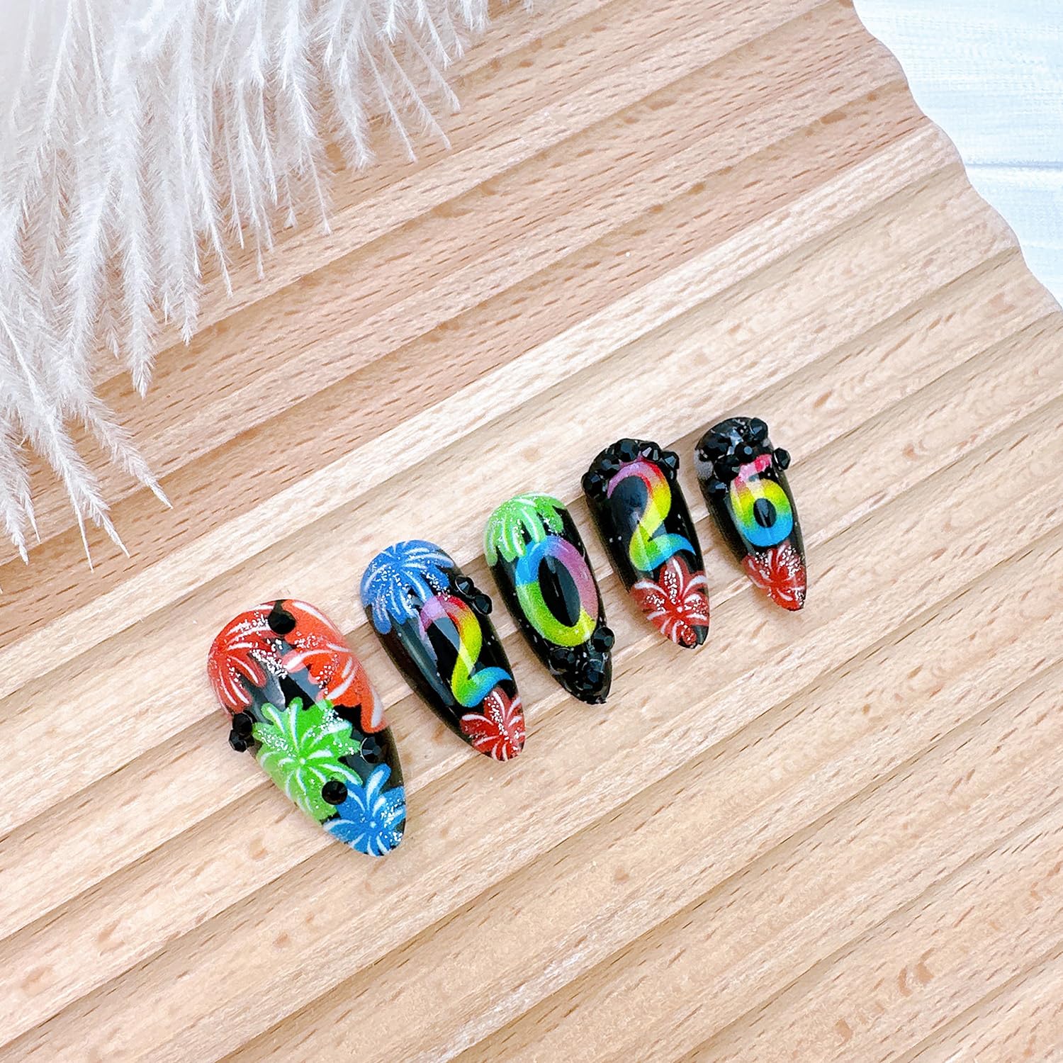 PSBRBAD Contenido del set: 24 uñas, adhesivo gel y lima