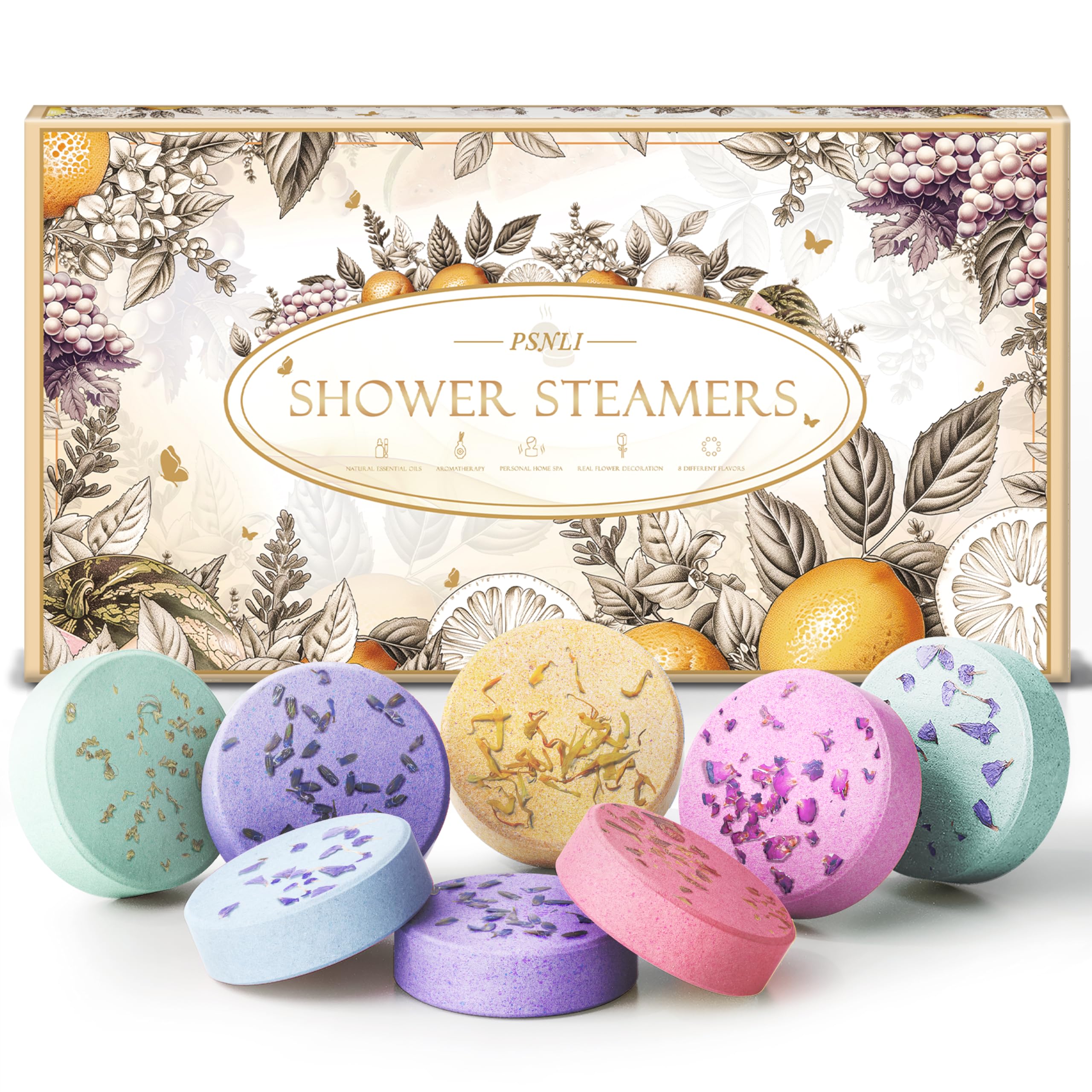 Psnli vaporizadores para ducha con empaque elegante, regalo con estilo y naturalidad.