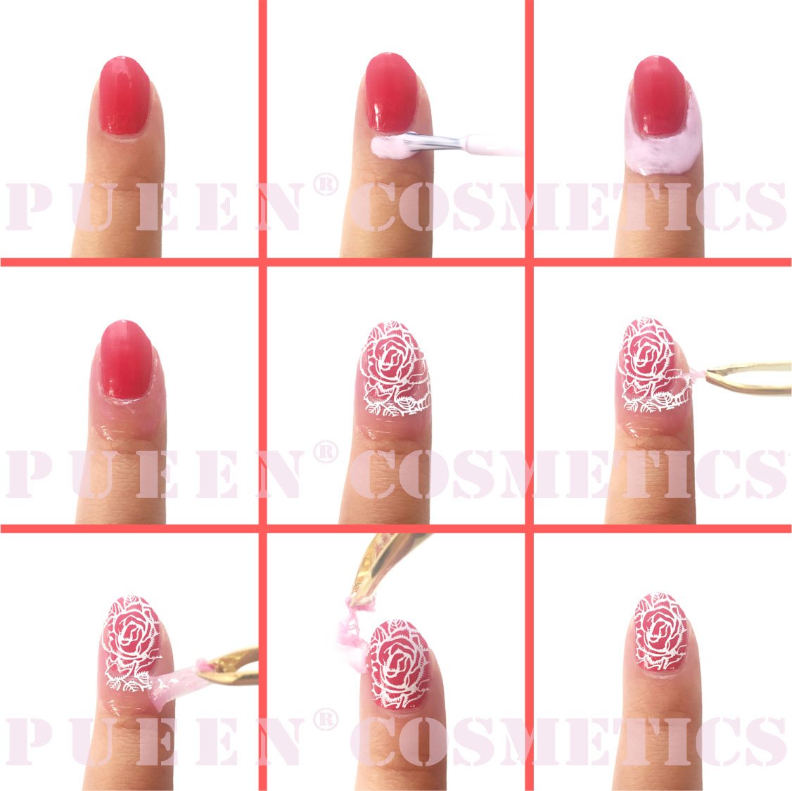 PUEEN limpieza rápida para arte de uñas sin desorden