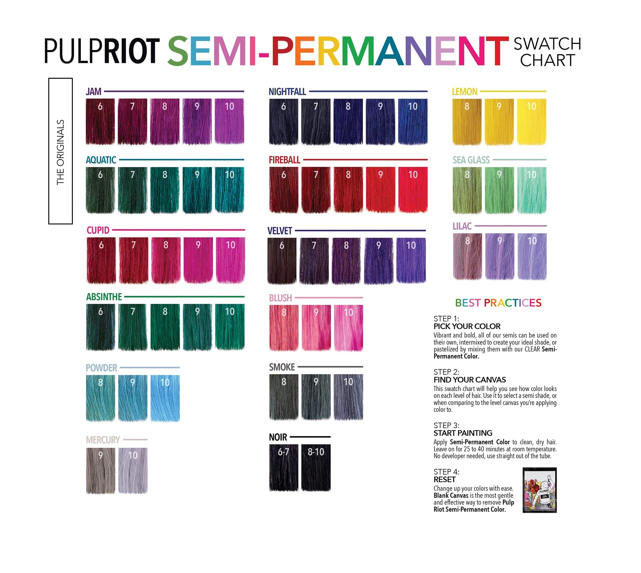 Pulp Riot Fireball, textura cremosa: aplicación precisa y saturación intensa