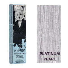 Pulp Riot Platinum Pearl tonificador en envase para tonos fríos y brillo acondicionado.