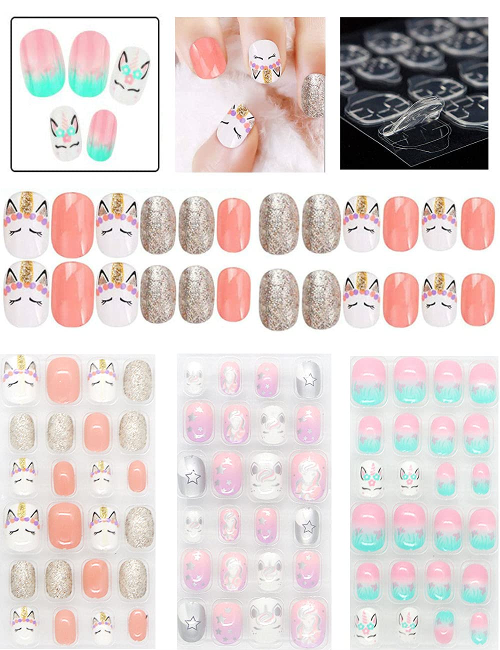 Pumkryth Rain Bingo: 72 uñas postizas autoadhesivas para una manicura rápida y divertida.