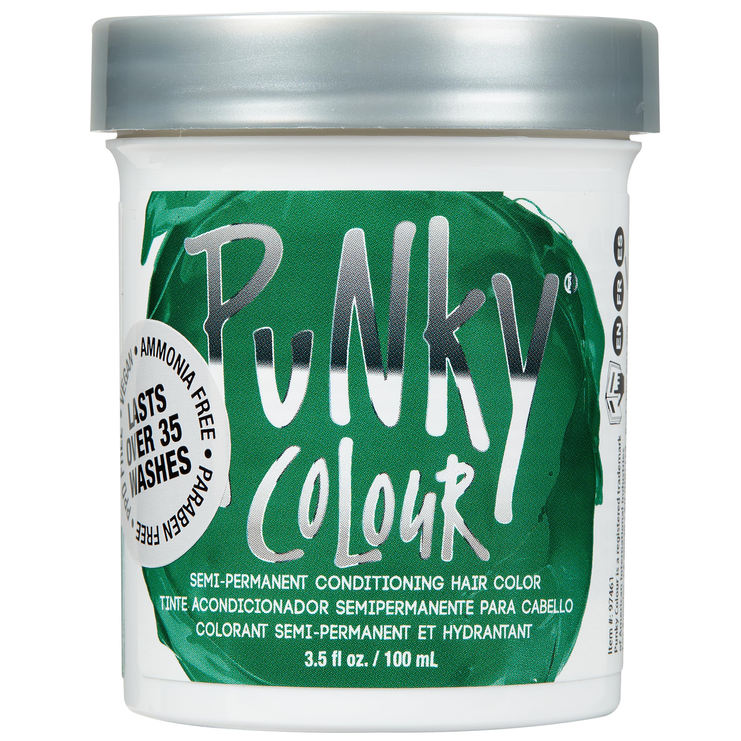 Punky Alpine Green: bote de color semipermanente para aplicación uniforme.