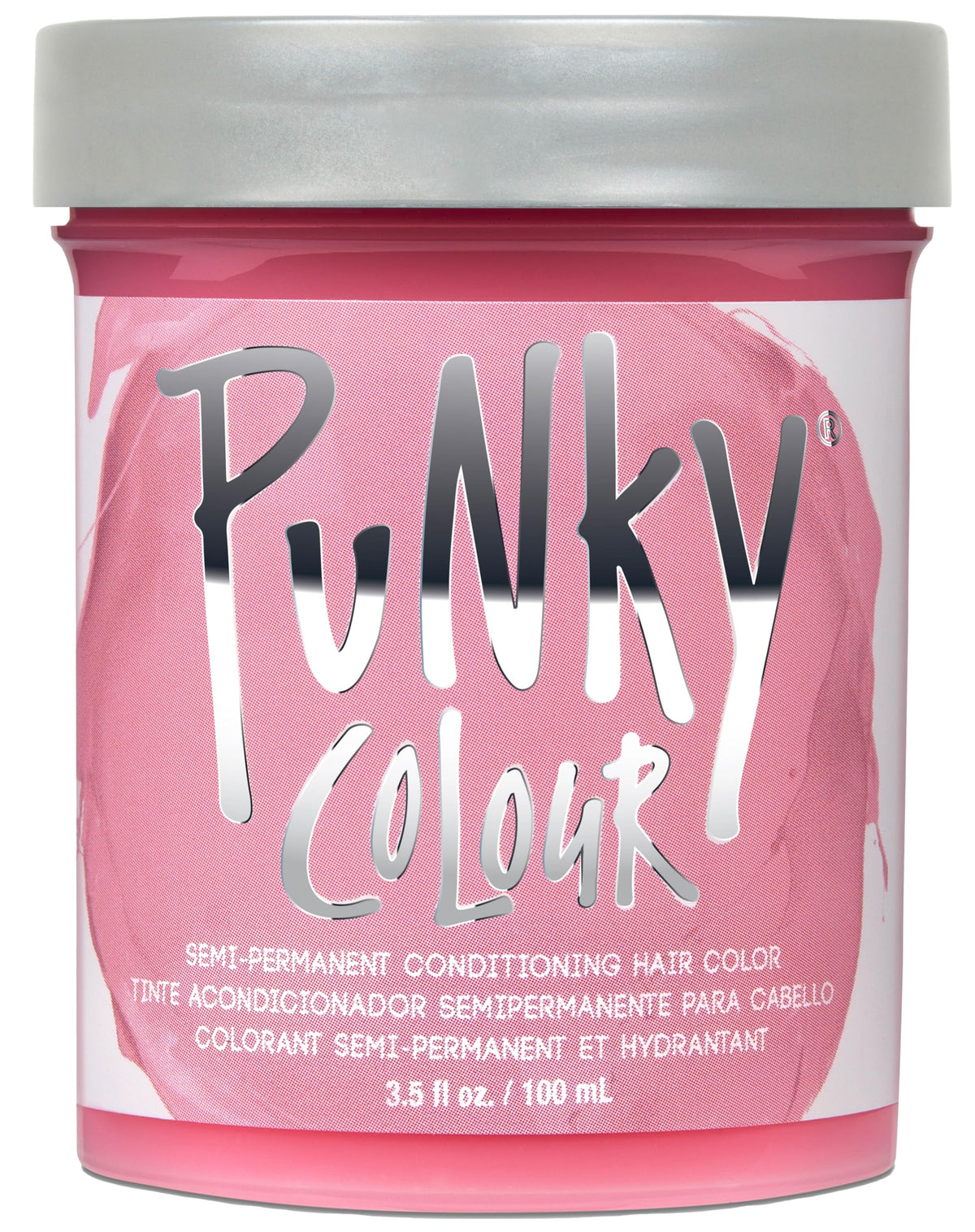 Punky Cotton Candy muestra aplicación uniforme para tono rosa pastel suave.