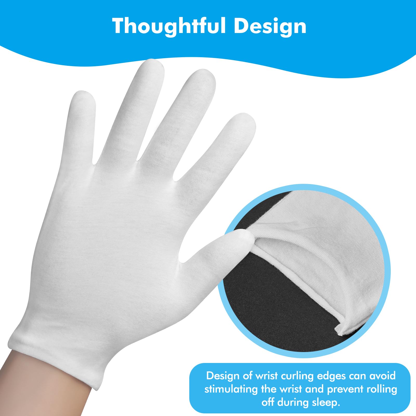 Guantes Pupkoli con bordes láser, duraderos y resistentes.