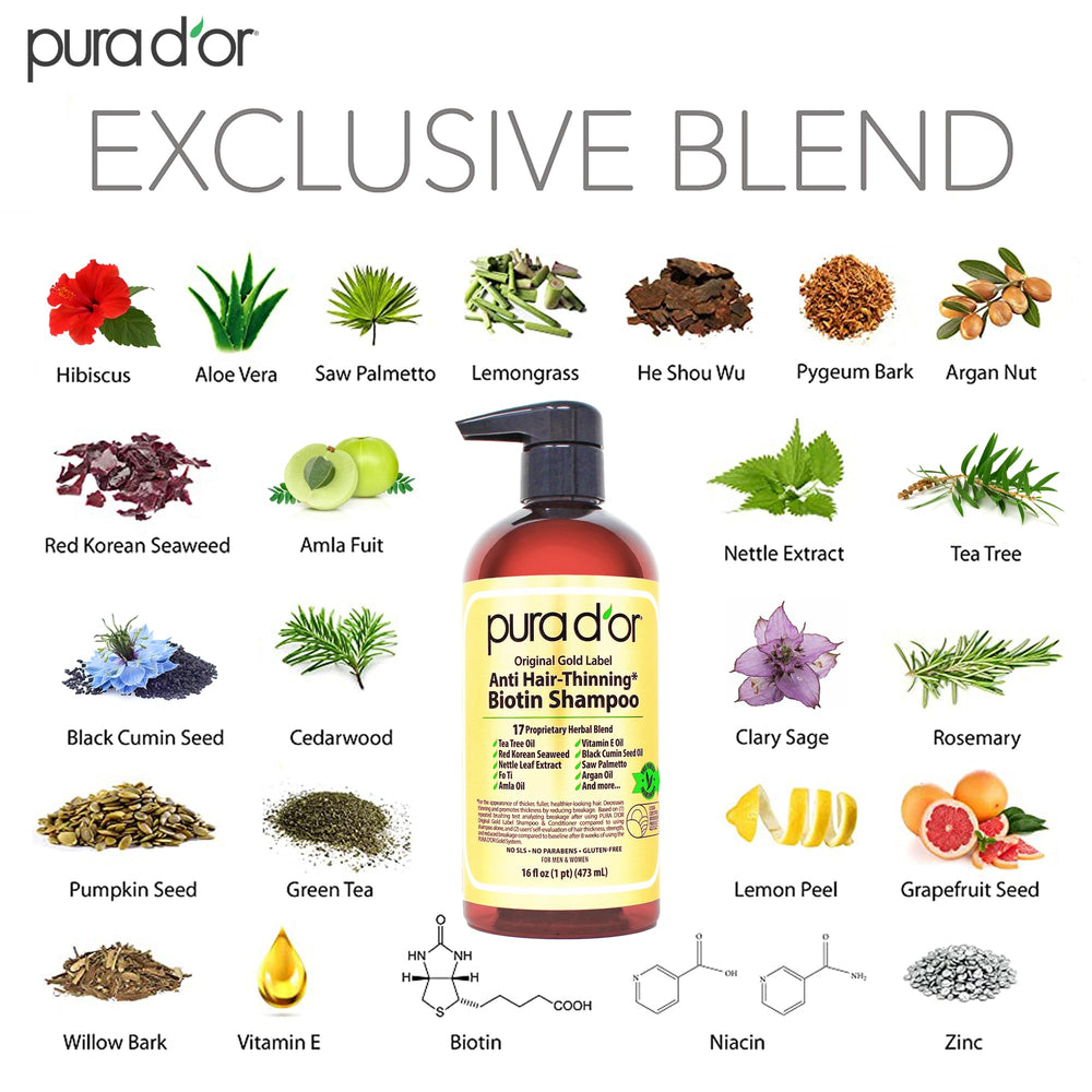 PURA D'OR: espuma-lujosa, aporta cuerpo suave al cabello fino.