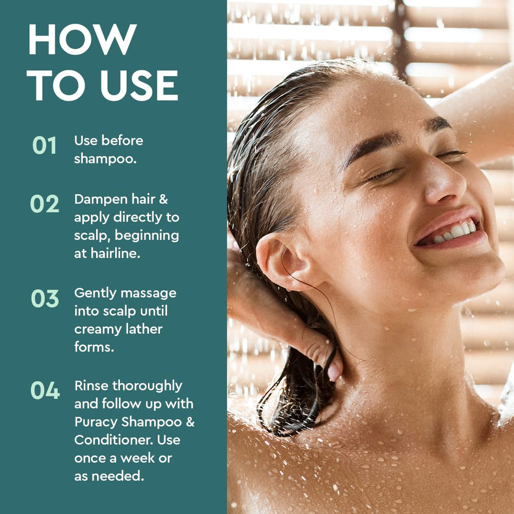 Puracy exfoliante cabello con aceite de argán para hidratación