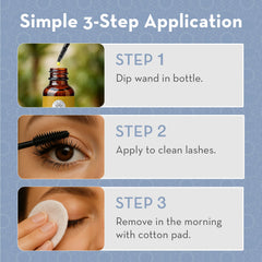 Pure Body Naturals eyebrow brush applicator for accurate brow application.