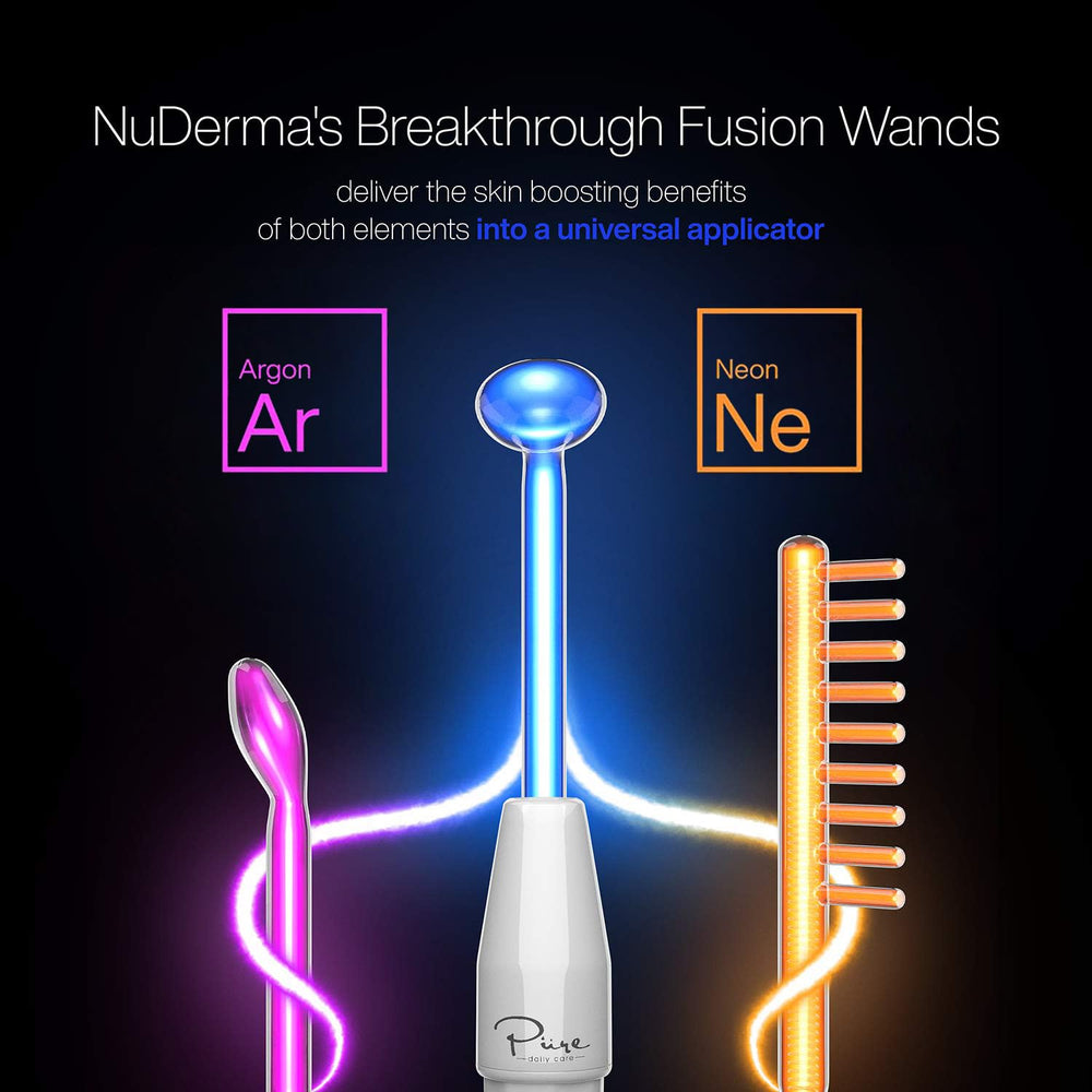 NuDerma Clinical, varita de fusión neon para estimulación suave de la piel