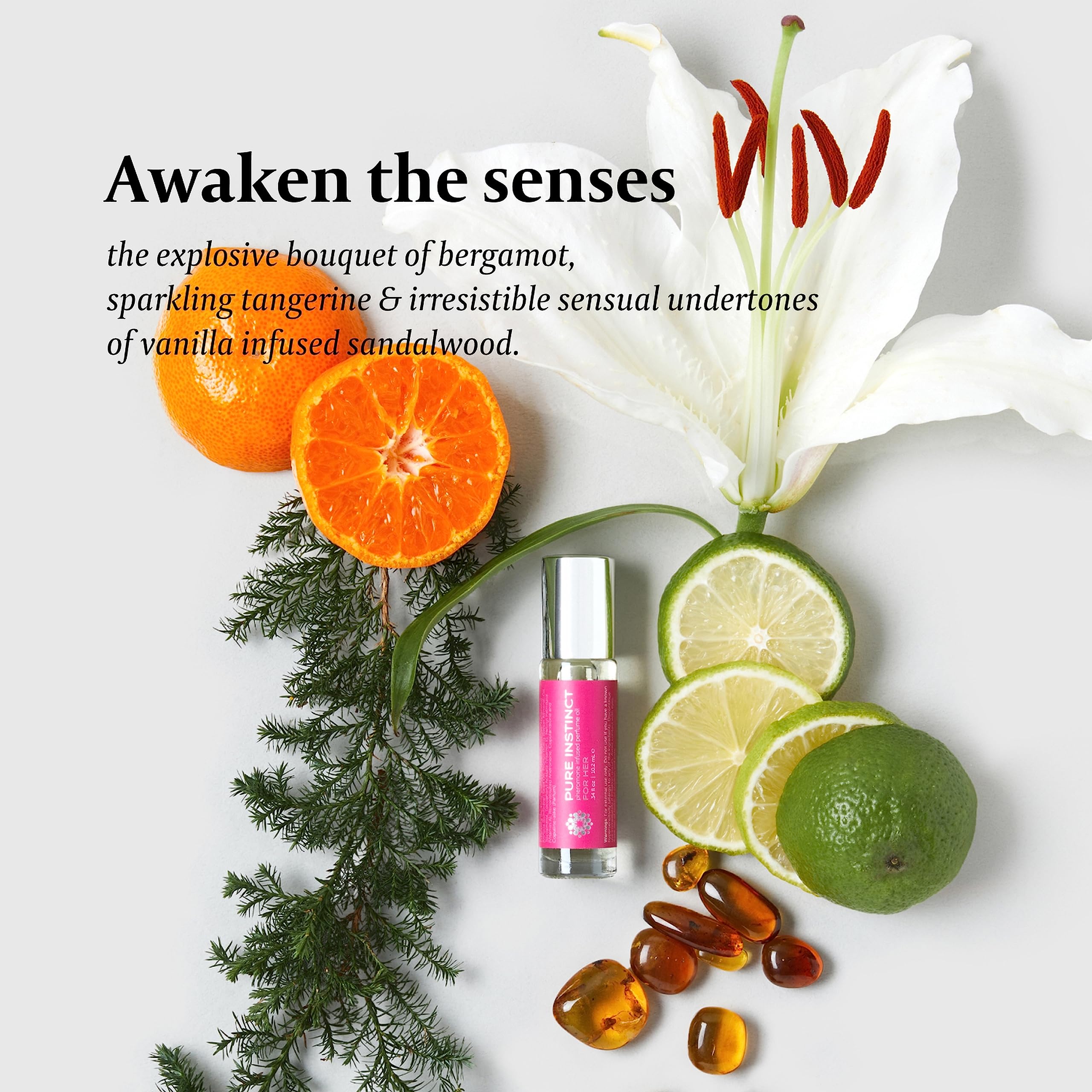 Pure Instinct Roll-On, compatible con difusor para ambientar espacios.