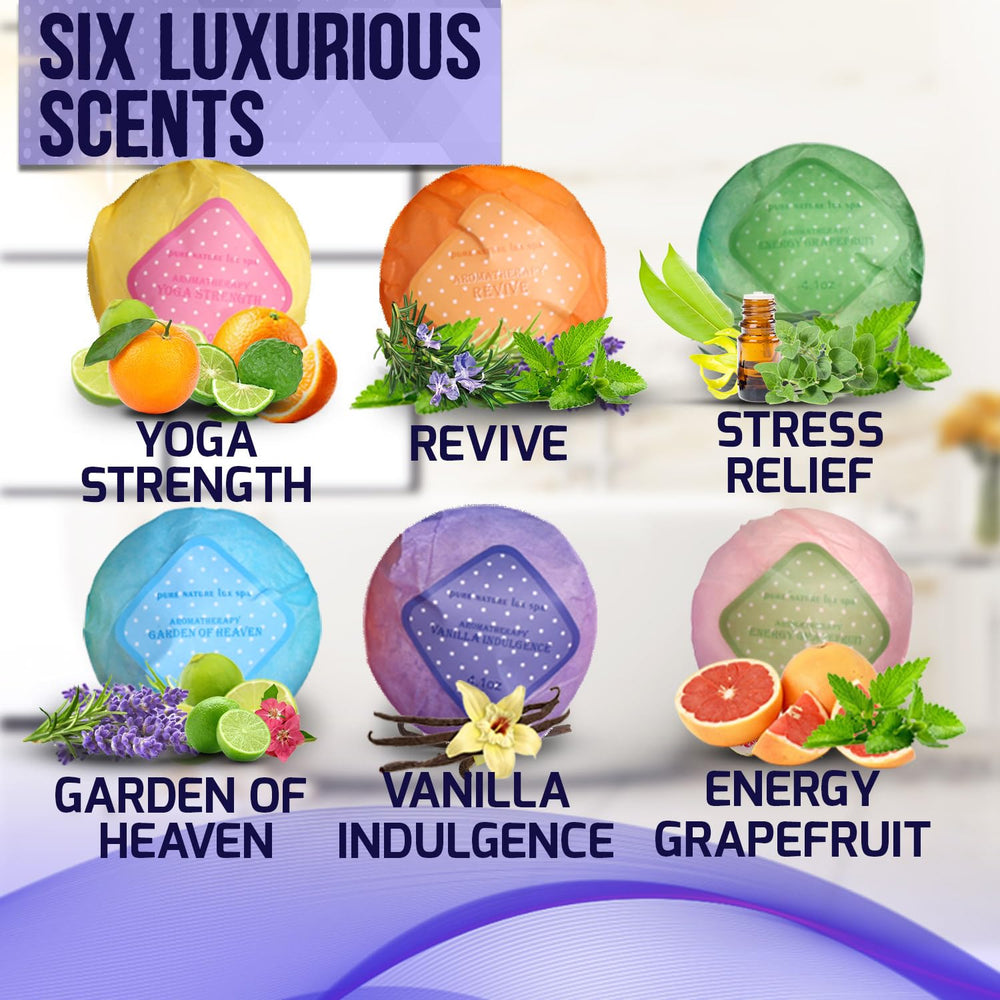 Bomba de baño lavanda de Pure Nature Lux Spa para calma