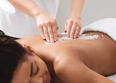 Pure Original Ingredients Epsom salt crystals used as a coarse cleaner.