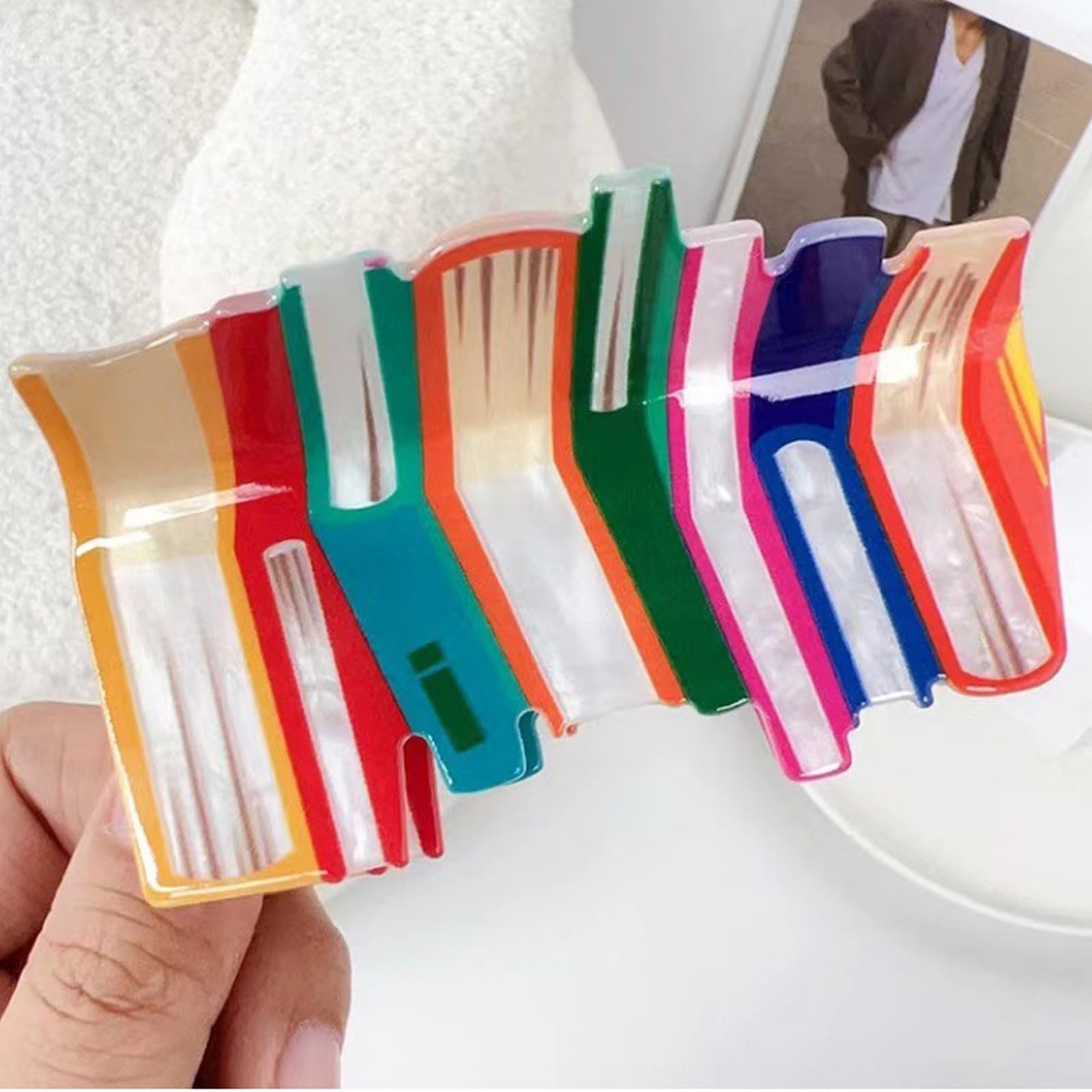 Pureadee clip libro rosa, ideal para volver a clases y actividades.