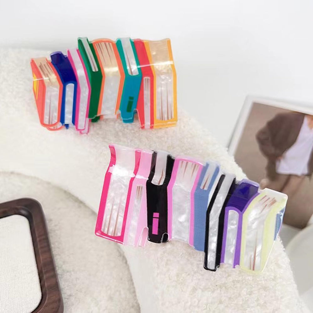 Pureadee clip libro verde, sujeción cómoda para peinados finos.