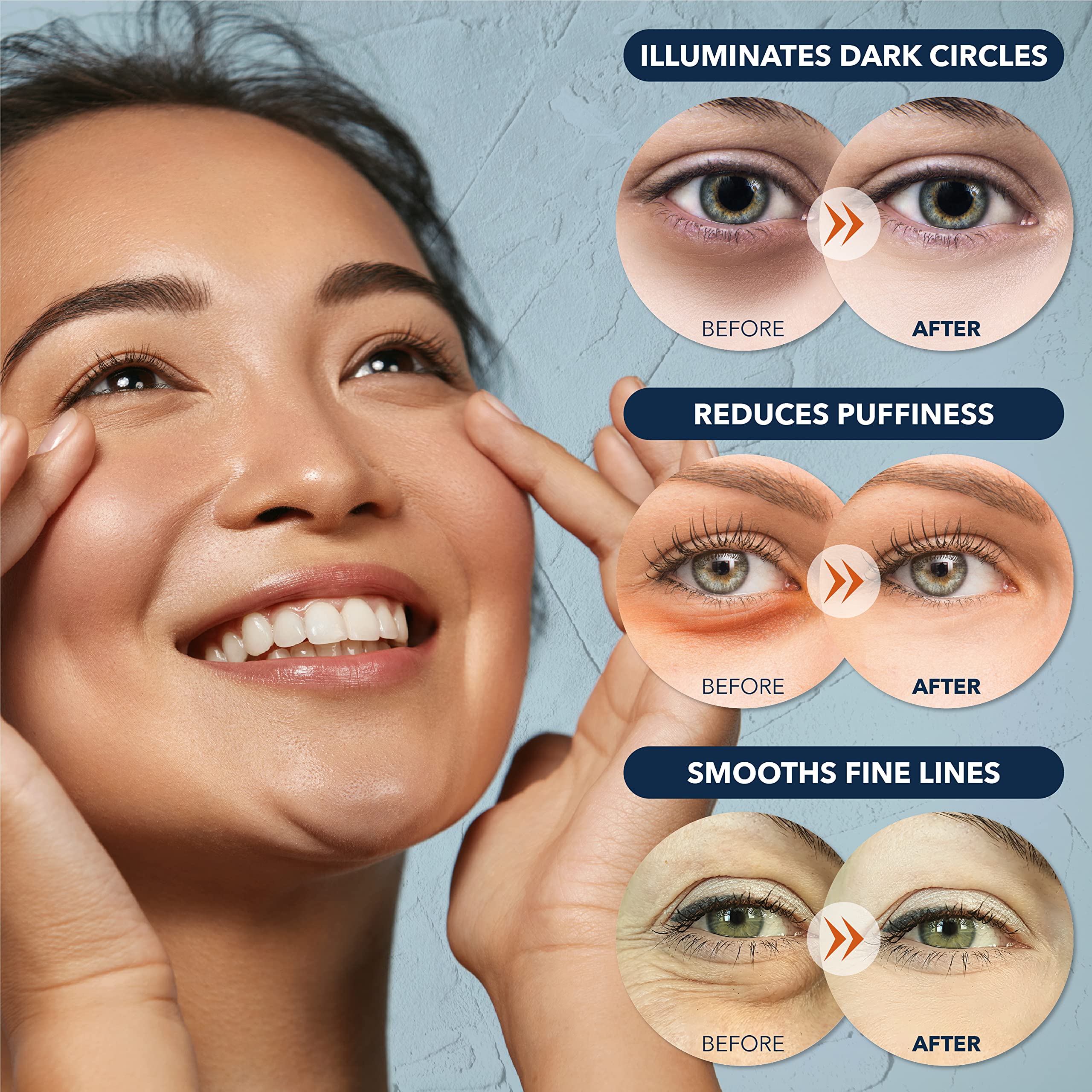 Parche ocular en textura gel de Purederm Deluxe para hidratación.