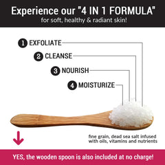 pureSCRUBS lufa exfoliante ayuda a eliminar células muertas con suavidad.