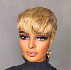 PurpleSexy corte pixie corto y ligero para cambios de estilo rápidos.