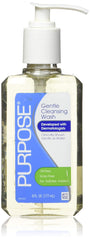 Purpose Lavado suave de limpieza, botella con espuma suave, piel sensible